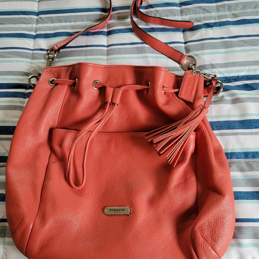 Coral Coach Purse